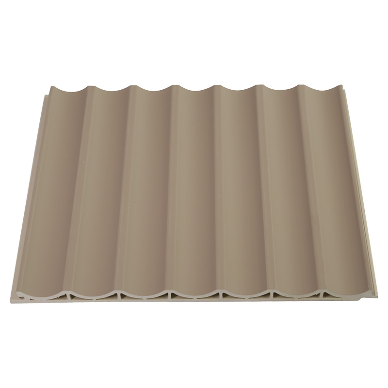 214 * 10 mm WPC-Wandpaneel für die Inneneinrichtung von Innenräumen mit Innenbogengitter-Design