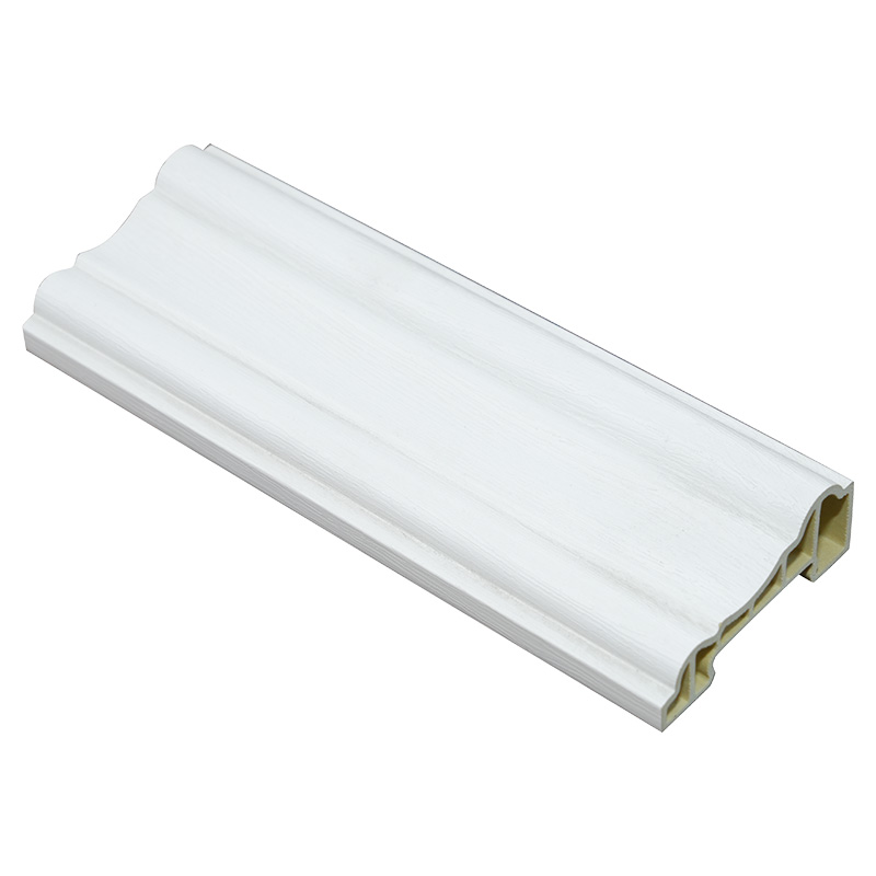 60 mm dekorative Zierleiste mit PVC-Folienoberfläche in Holzmaserung